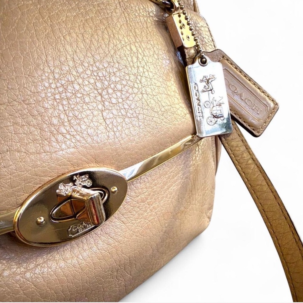 Coach Beige Bag with Strap and Dust Bag - Picture 8 of 11